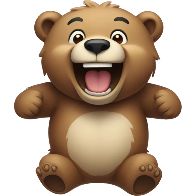 laughing bear emoji