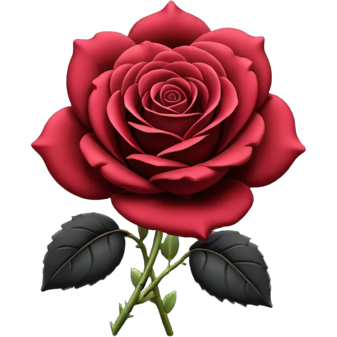 Black rose emoji