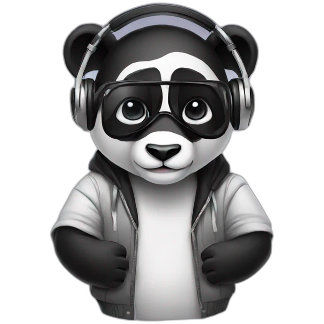 Panda dj emoji