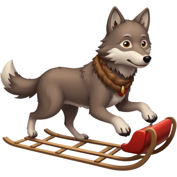 wolf sled emoji