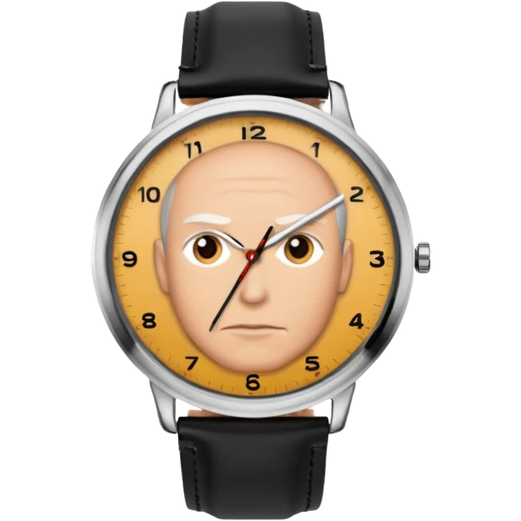 man wearing a black strap watch emoji