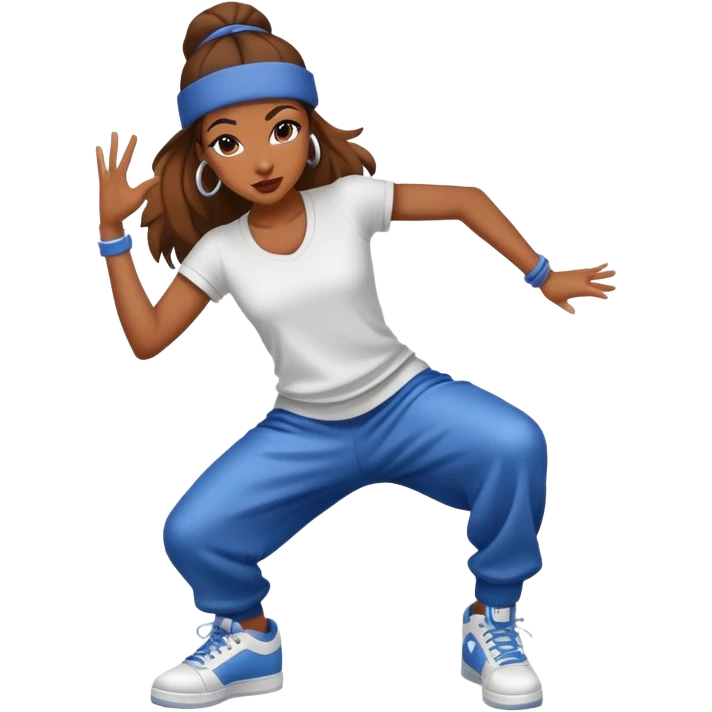 female hip-pop dancer emoji