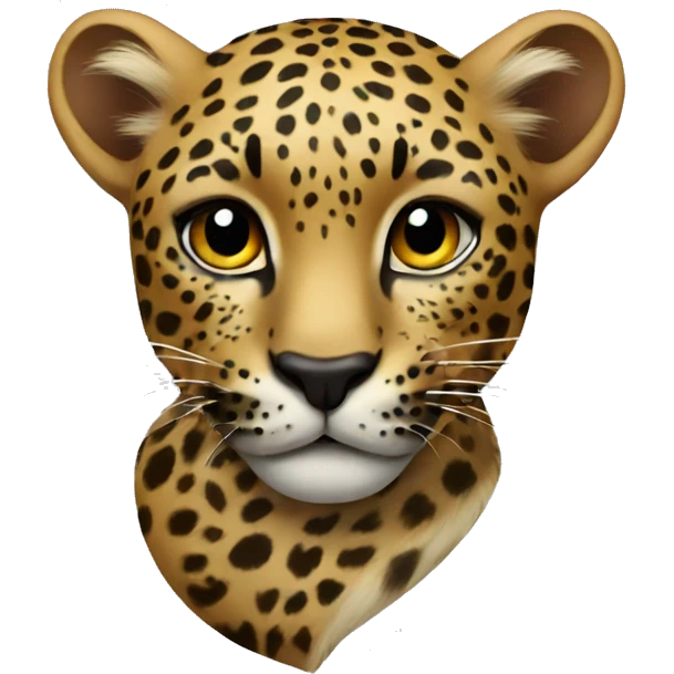 Leopard heart emoji