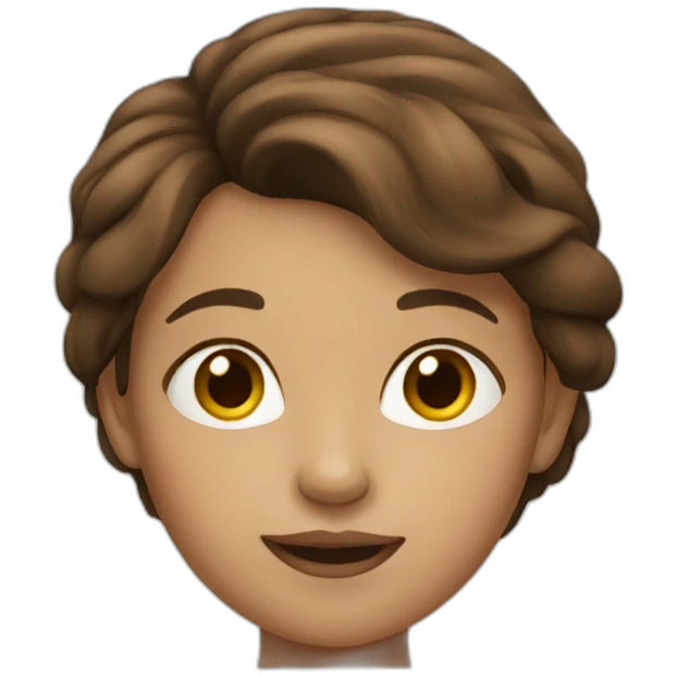 Girl with brown hair emoji
