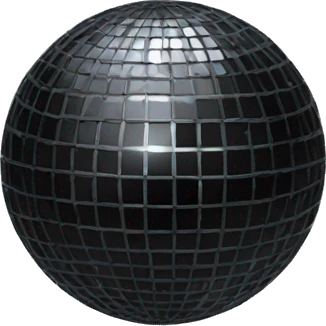 black disco ball emoji