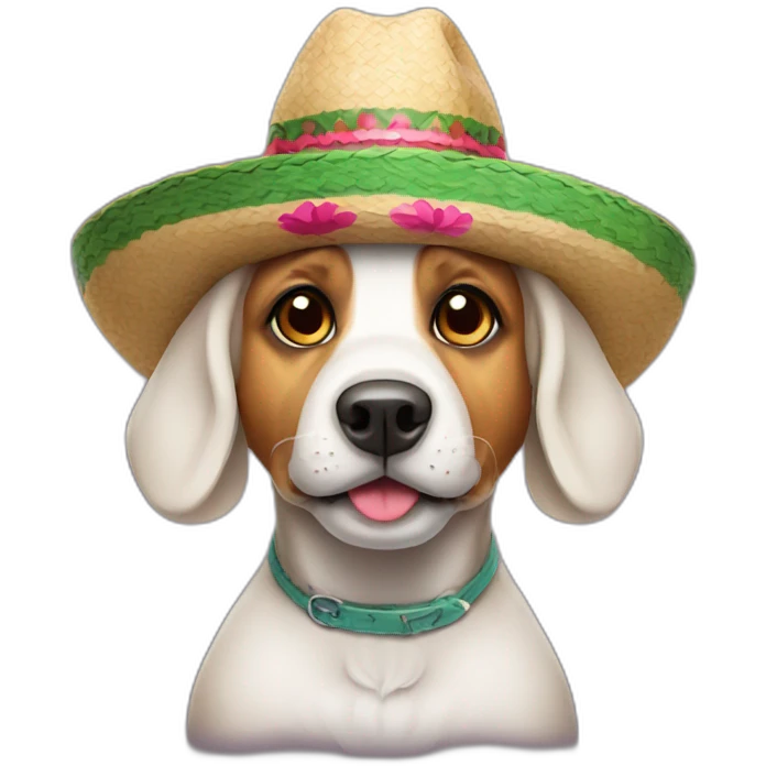 Dog with hat Mexico  emoji