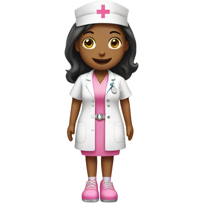 Nurse with pink platforms emoji