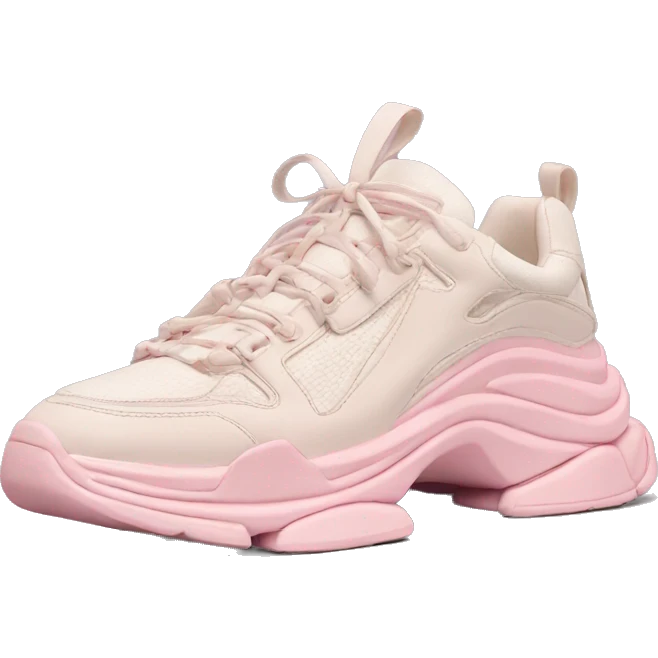 pastel pink belenciaga sneakers emoji