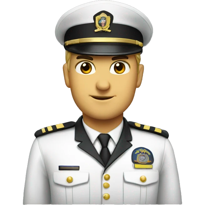 Second officer emoji