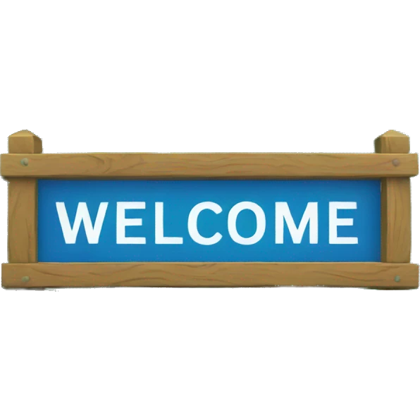 welcome sign emoji