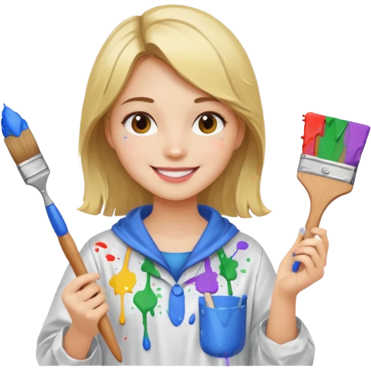 girl painter emoji