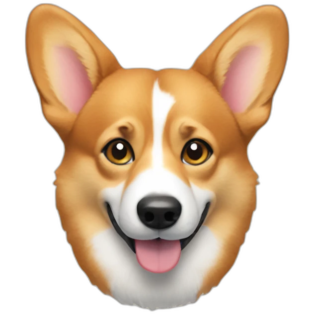 smart corgi emoji