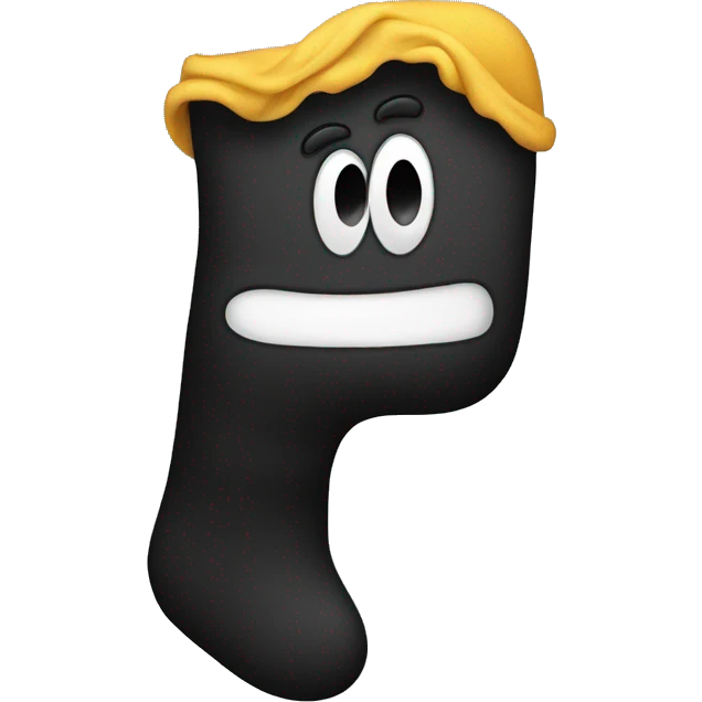 Stinky Black Sock  emoji