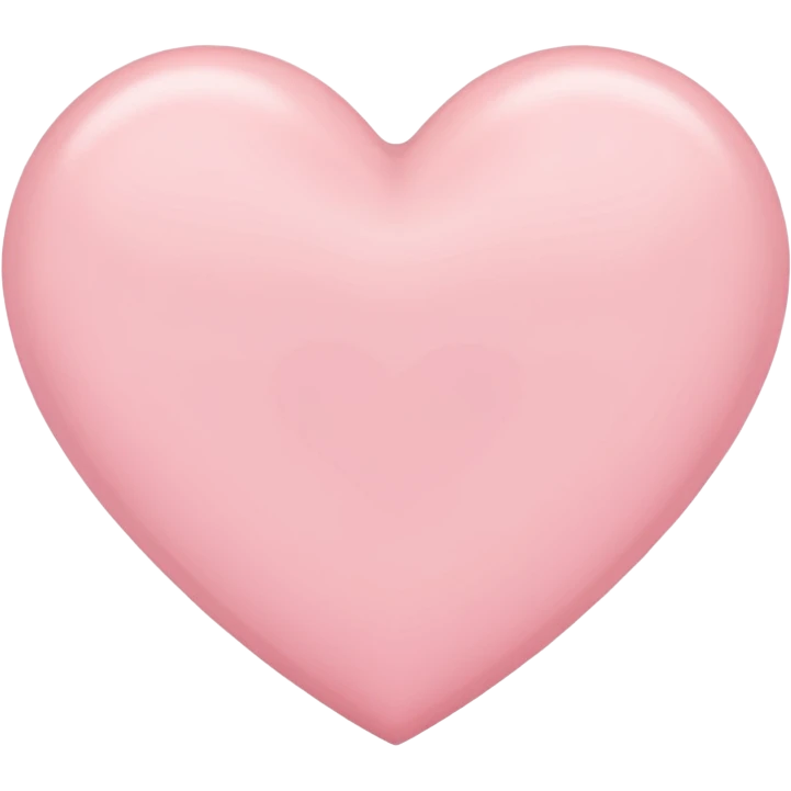 Licht roze hart without face emoji