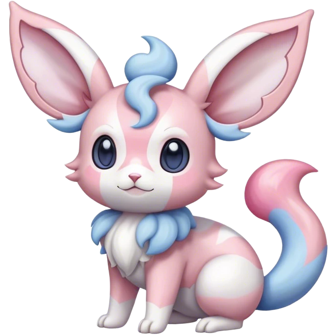 Colorful Sylveon-Espurr-Minccino-hybrid emoji