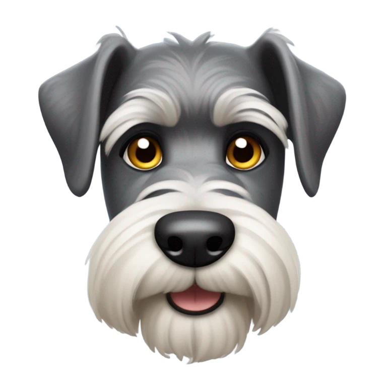 schnauzer dog emoji