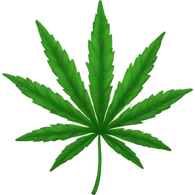 A weed leaf  emoji