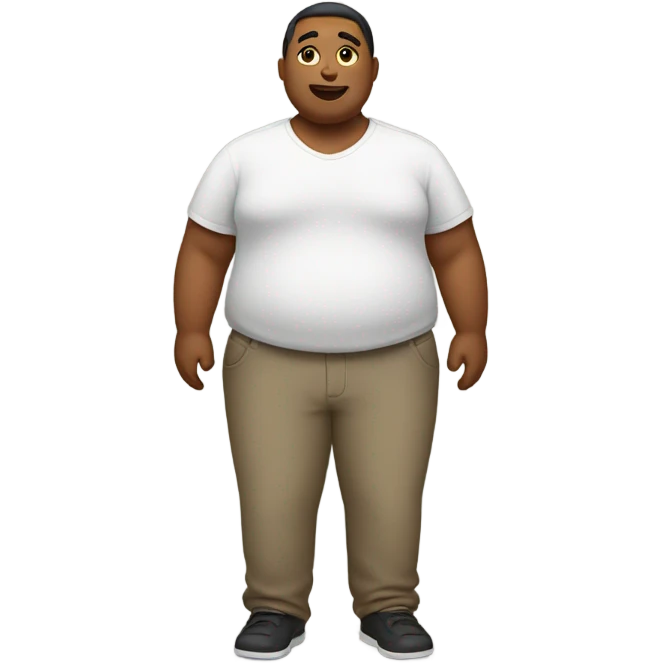 A fat person  emoji