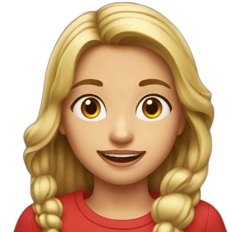 Une fille qui boit un coca cola emoji