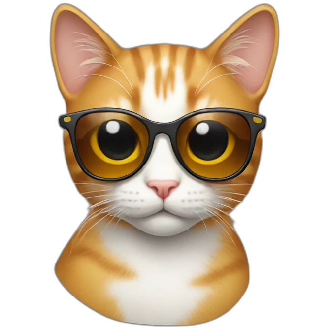 Cat with sunglasses emoji