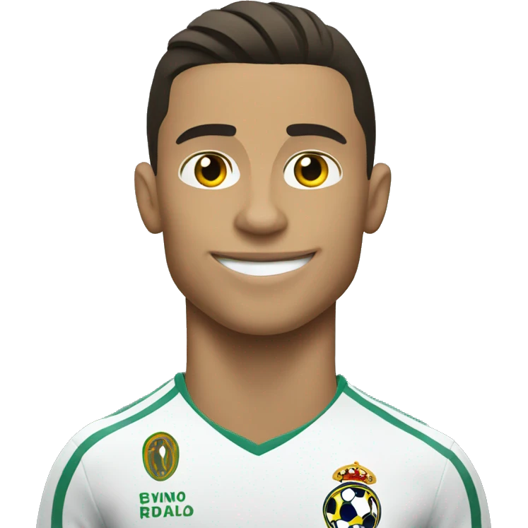 Cristiano Ronaldo with Football  emoji