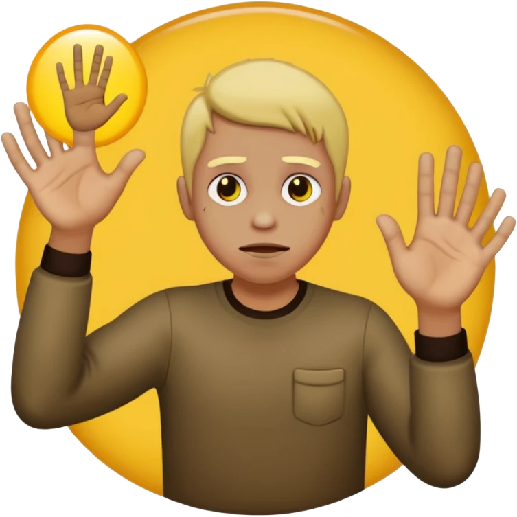 a cursed yellow circle with rock hands and he looks super drunk emoji