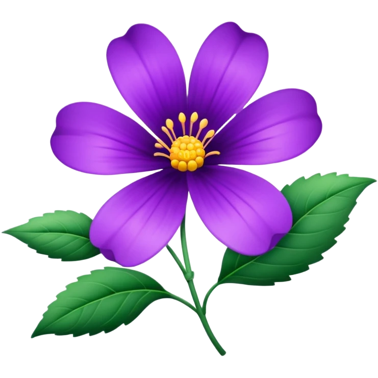 Purple flower emoji