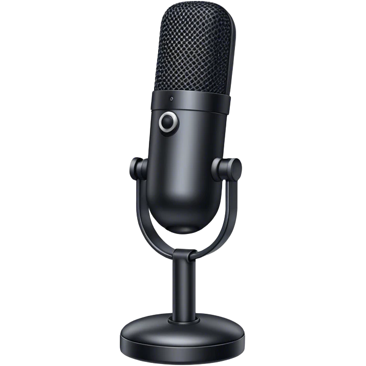 ai microphone that transcribes voice to text emoji