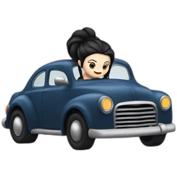 Amy Lee driving car emoji