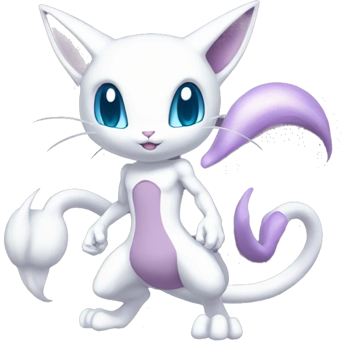 Anthro Mewtwo-Pokémon full body emoji