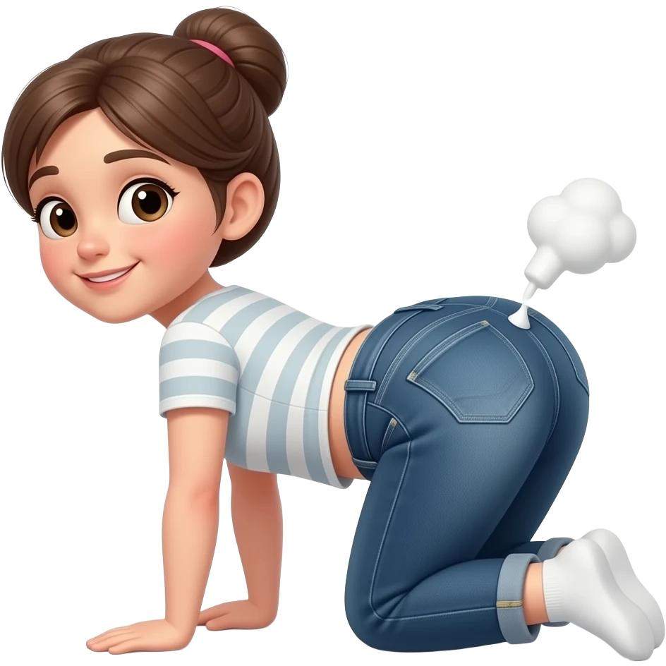 girl peeing pants emoji
