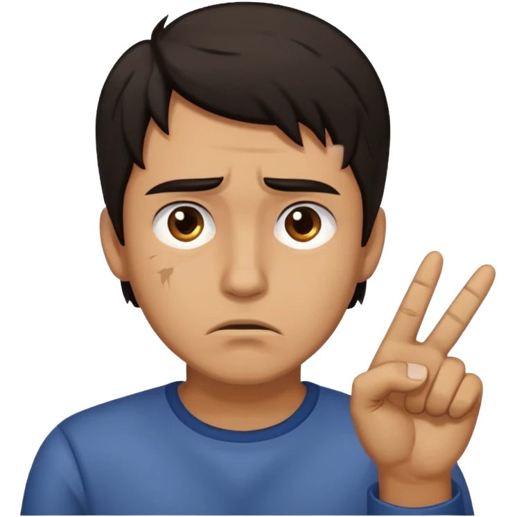 homme triste qui se fait pointer du doigt emoji