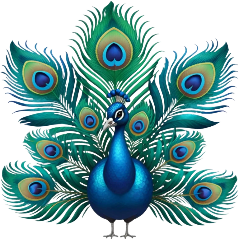 Peacock feathers emoji