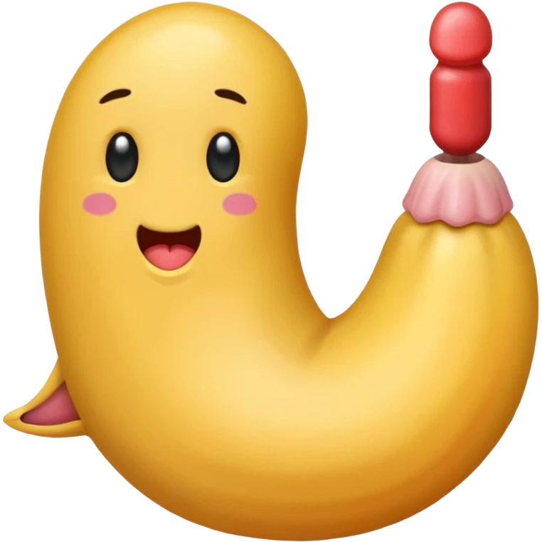 Eine mädchen zeigt ihre penis emoji