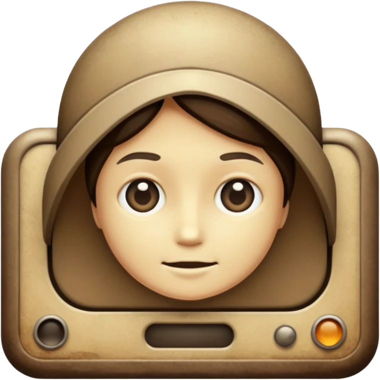 Retro old style emoji
