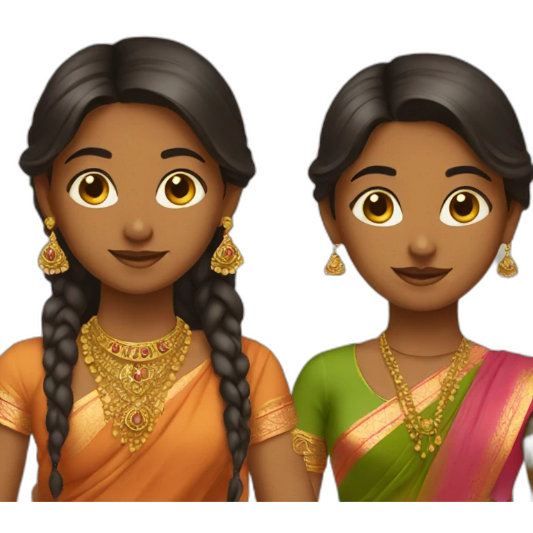 Two Indian girls  emoji