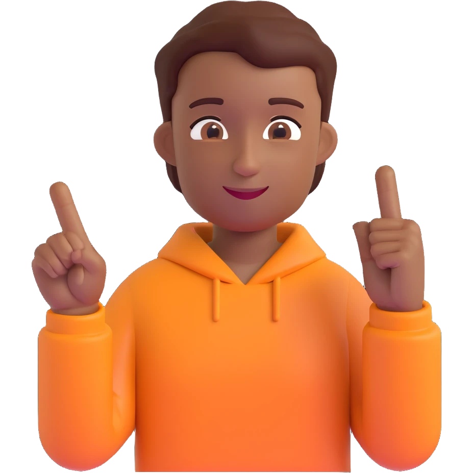 hand making the 'OK' gesture, brown skin tone, 3D emoji style emoji