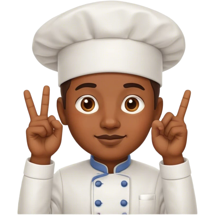 Chef making the "delicious" hand gesture emoji