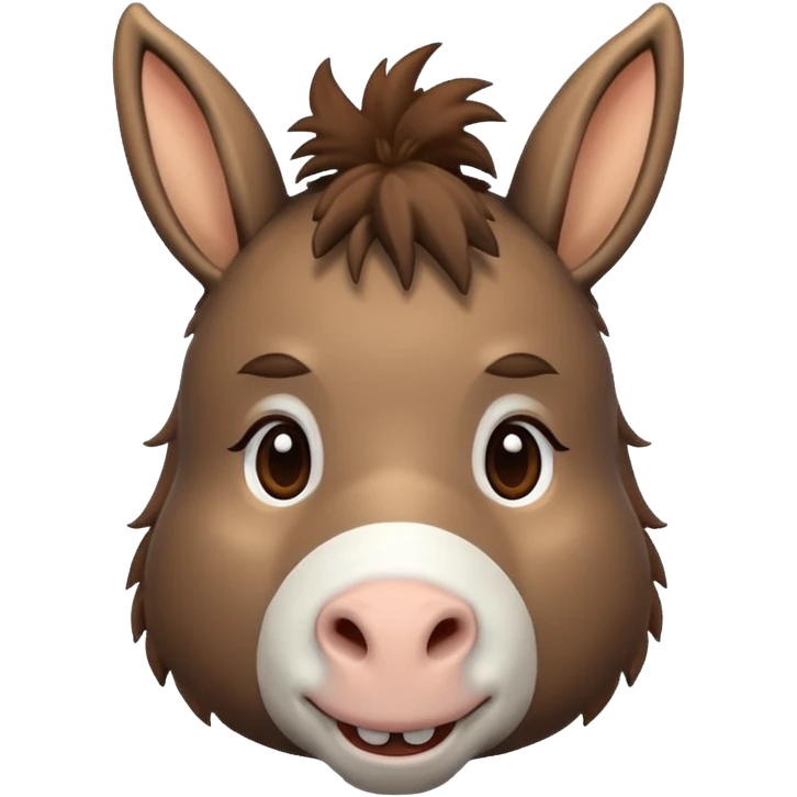 charming donkey emoji