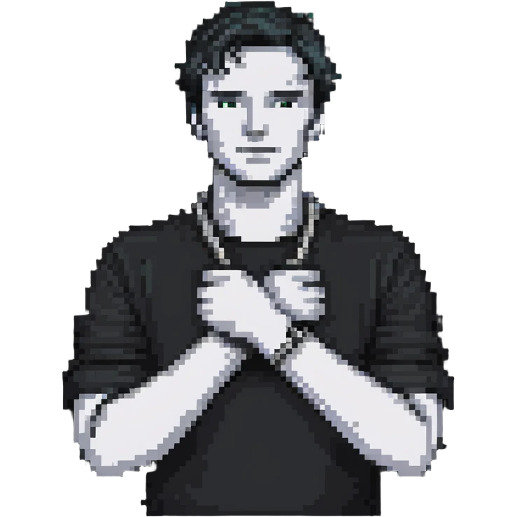 man with his hands on his neck and his arms crossed emoji