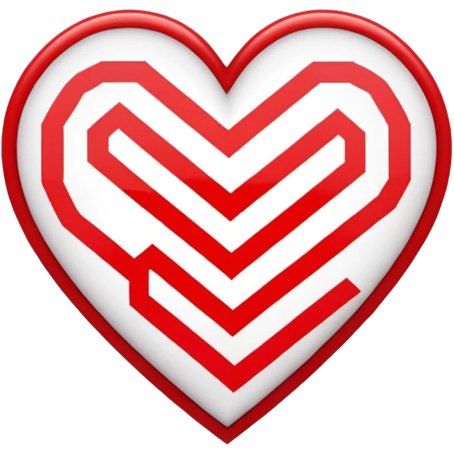 eight bit heart ￼ emoji