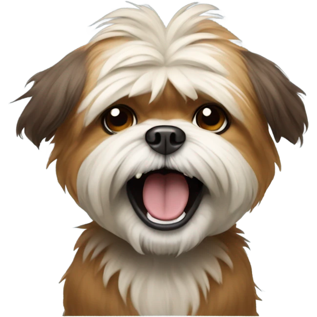  Ewok shitzu dog   laughing  emoji