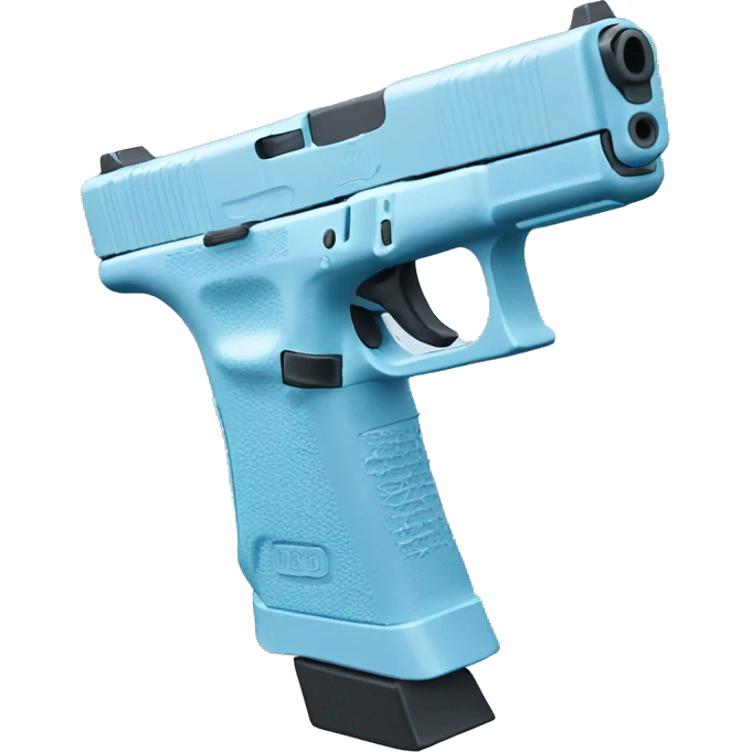 pastel blue glock emoji