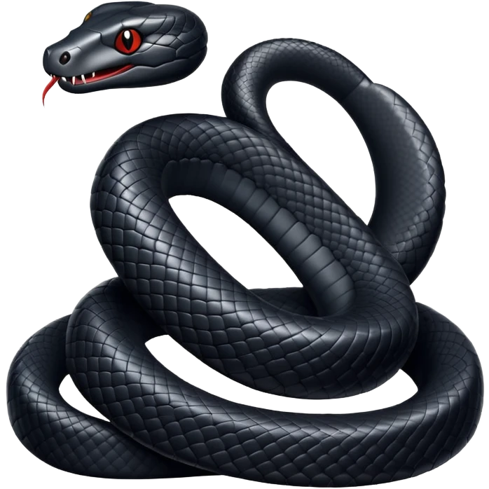 The black snake emoji