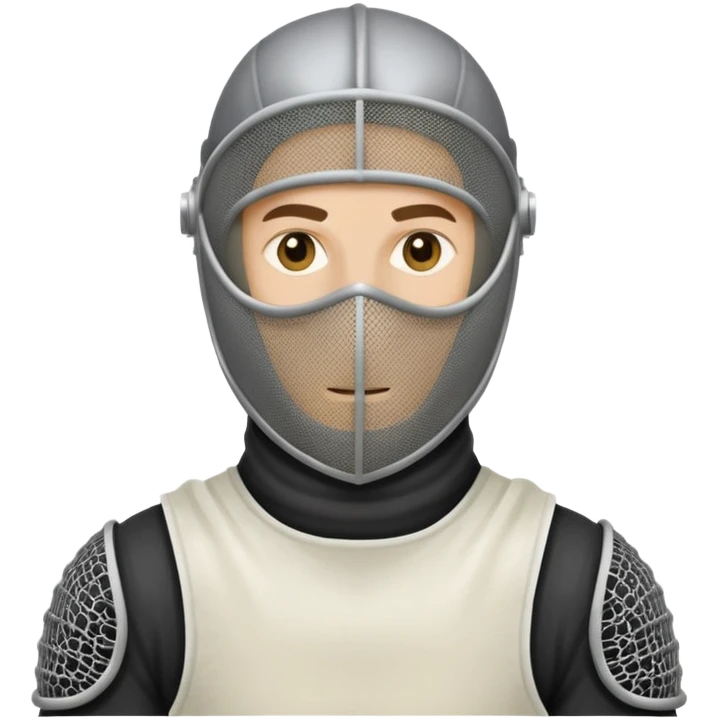 Man in fencing mask emoji