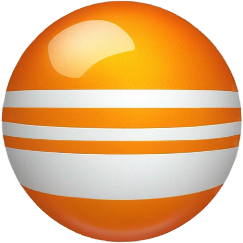dark orange ball emoji