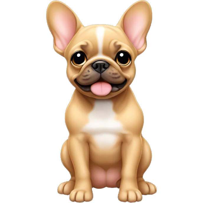 Fawn frenchie pup emoji