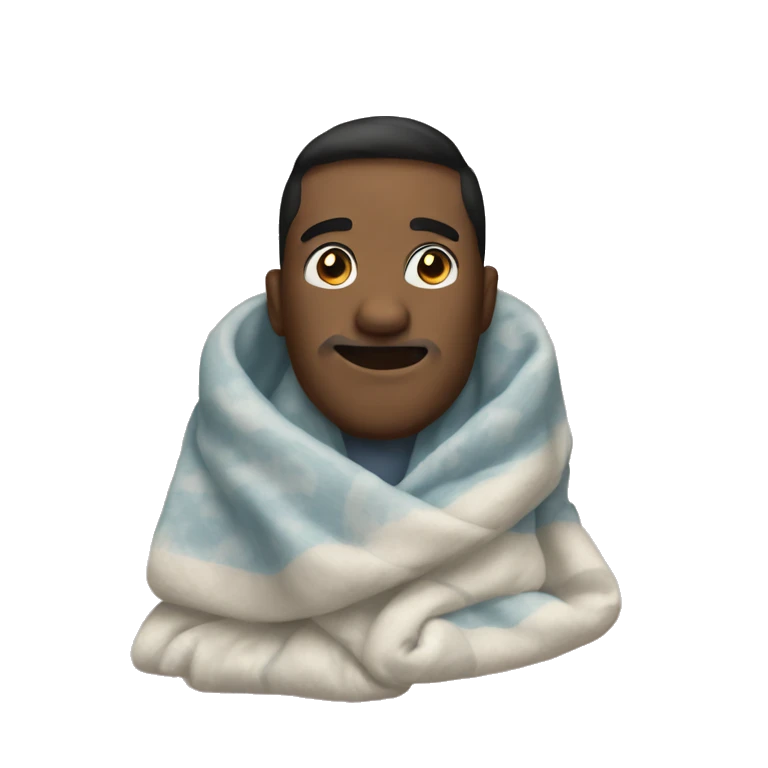 Cozy blanket emoji