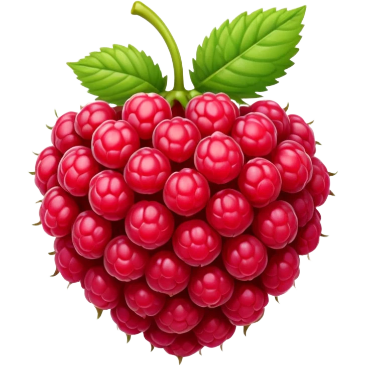 A raspberry emoji