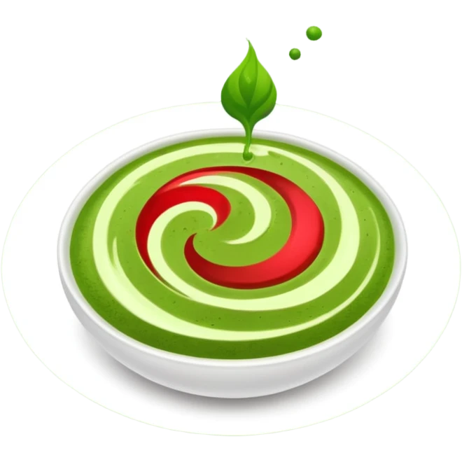 Make a matcha red emoji